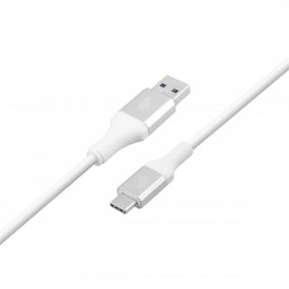 Kabel USB 3.0 - USB C 2m PREMIUM 3A biały TPE