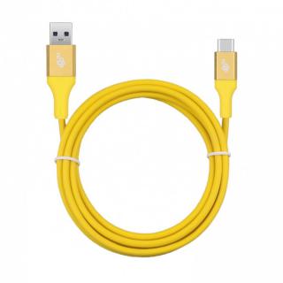 Kabel USB 3.0 - USB C 2m PREMIUM 3A żółty TPE