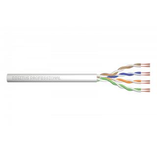 Kabel teleinformatyczny instalacyjny kat.5e, U/UTP, Eca, drut, AWG 24/1, PVC, 50m, Szary