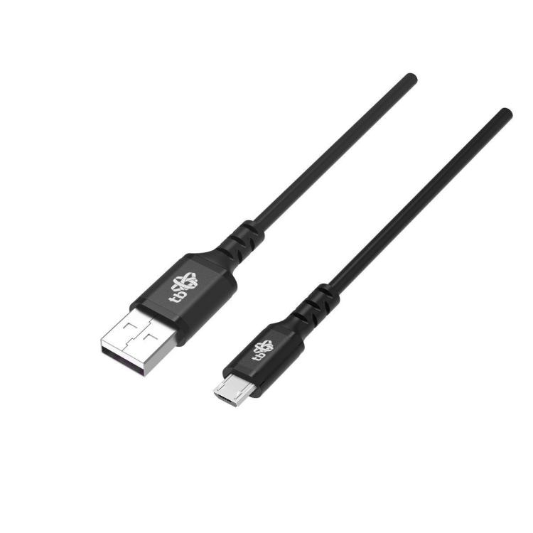 Kabel USB-Micro USB 2m silikonowy czarny Quick Charge