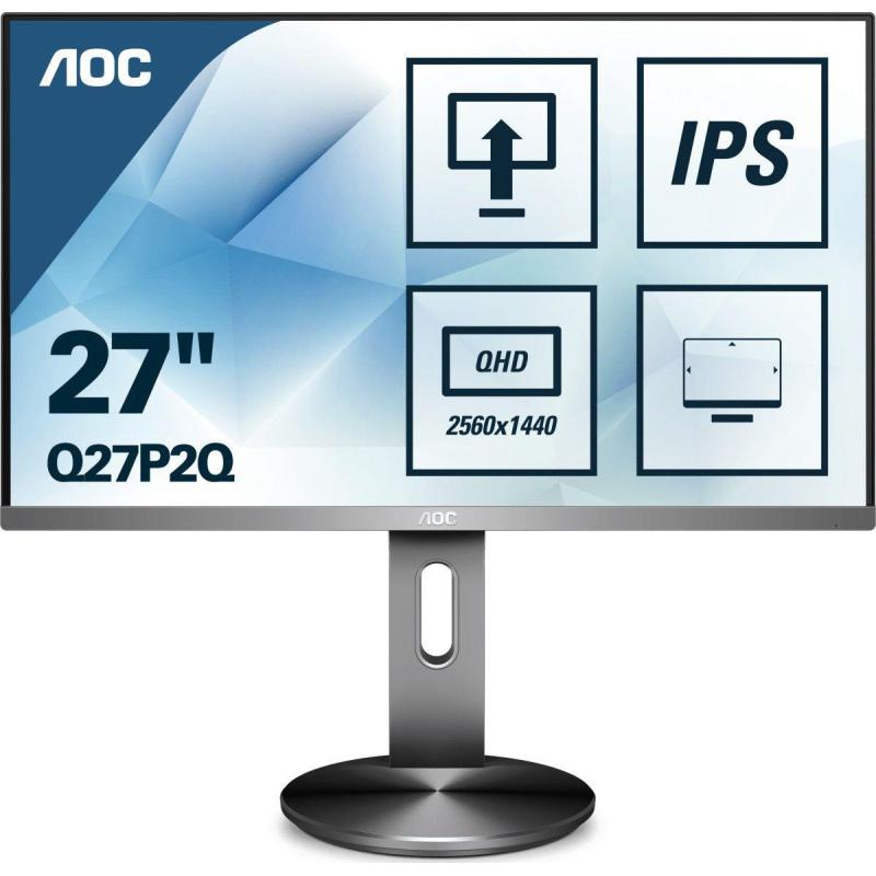 Monitor AOC 27" Q27P2Q VGA DVI HDMI DP 4xUSB 3.1 głośniki