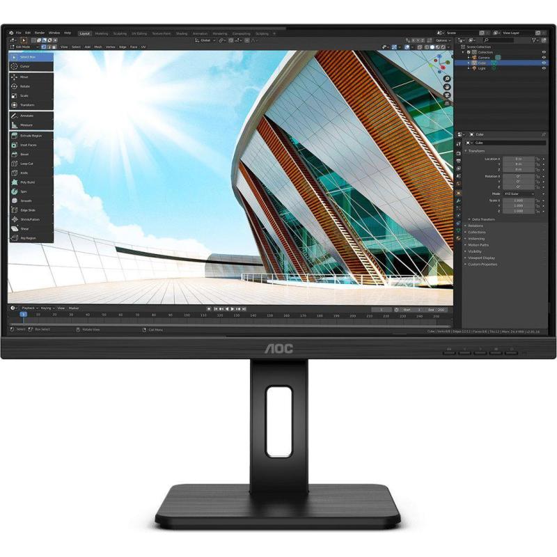 Monitor AOC 27" U27P2 UHD 2xHDMI DP 4xUSB 3.0 głośniki