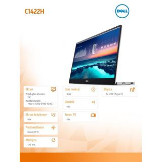 Monitor przenośny C1422H 14 cali LED IPS 16:9/1920x1080/USB-C/3Y