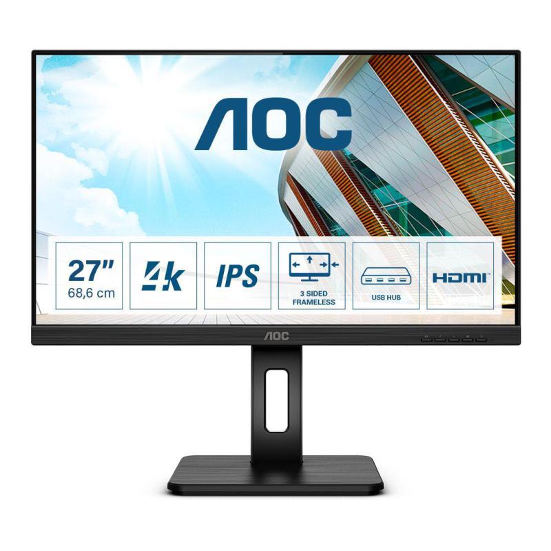 Monitor AOC 27" U27P2CA 2xHDMI DP 4xUSB głośniki