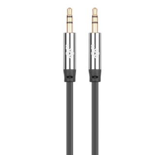 Kabel 3.5mm MiniJack M/M czarny 1.2m