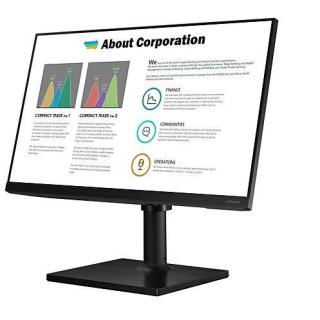 Monitor 24 cale T450FZ IPS 1920x1080 FHD 16:9 2xHDMI 1xDP 2xUSB 2.0 5ms 75Hz HAS+PIVOT głośniki płaski 3YOn-Site