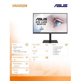 Monitor 23.8 cali VA24DQSB Eye Care Full HD, IPS, Framele