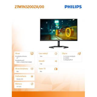 Monitor 27M1N3200ZA 27 cali IPS 165Hz HDMIx2 DP Pivot Głośniki