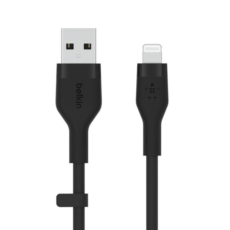 Kabel BoostCharge USB-A do Lightning silikonowy 1m, czarny