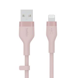 Kabel BoostCharge USB-A do Ligtning silikonowy 2m, różowy