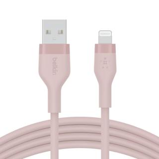 Kabel BoostCharge USB-A do Ligtning silikonowy 2m, różowy