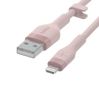 Kabel BoostCharge USB-A do Ligtning silikonowy 2m, różowy