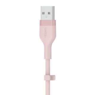 Kabel BoostCharge USB-A do Ligtning silikonowy 2m, różowy