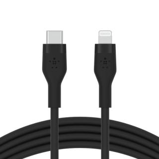 Kabel BoostCharge USB-C do Lightning silikonowy 2m, czarny