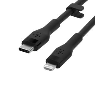 Kabel BoostCharge USB-C do Lightning silikonowy 2m, czarny