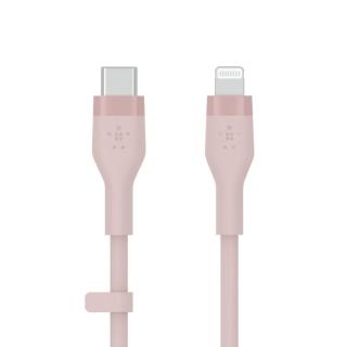 Kabel BoostCharge USB-C do Lightning silikonowy 2m, różowy