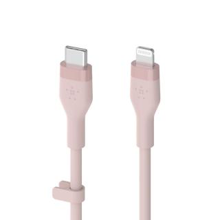 Kabel BoostCharge USB-C do Lightning silikonowy 2m, różowy