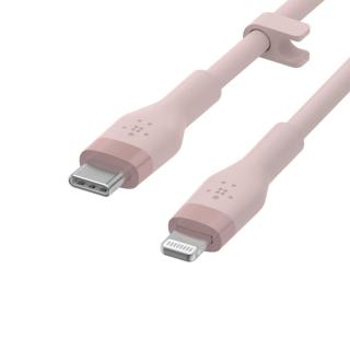 Kabel BoostCharge USB-C do Lightning silikonowy 2m, różowy