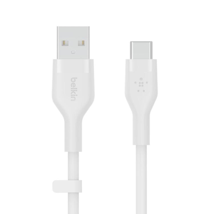 Kabel BoostCharge USB-A do USB-C silikonowy 2m, biały