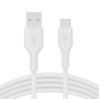 Kabel BoostCharge USB-A do USB-C silikonowy 2m, biały