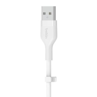 Kabel BoostCharge USB-A do USB-C silikonowy 2m, biały