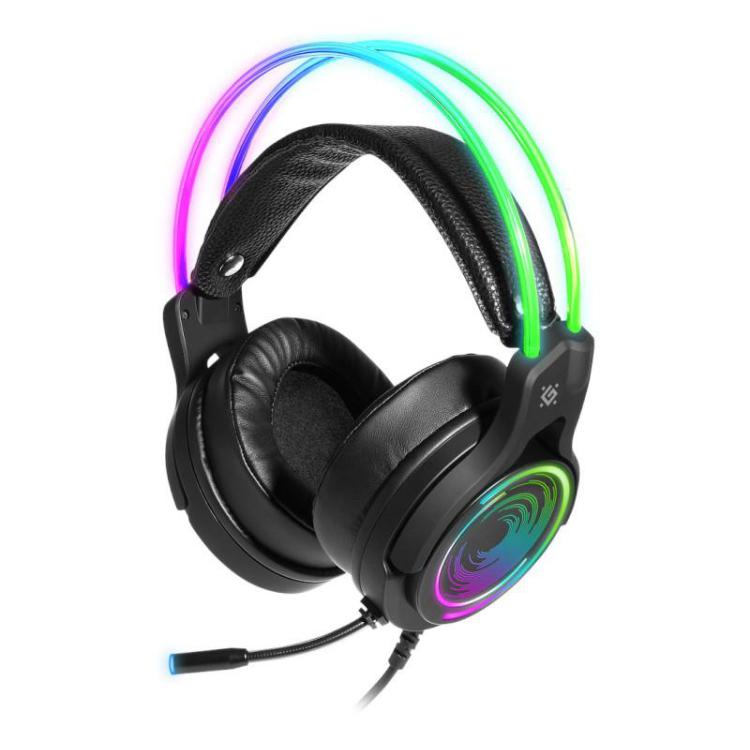 Słuchawki nauszne z mikrofonem COSMO PRO 7.1 RGB, USB