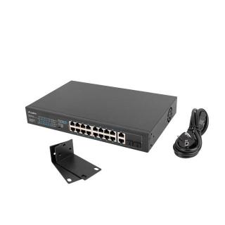 Przełącznik Switch 16X100MB POE+/2XCombo niezarządzalny...