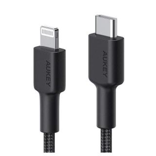 CB-CL03 Black nylonowy kabel Lightning-USB C | USB Power...