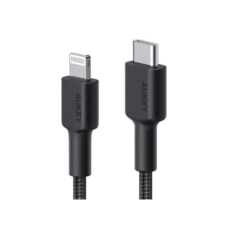 CB-CL03 Black nylonowy kabel Lightning-USB C | USB Power Delivery USB-PD | 2m | certyfikat MFi Apple