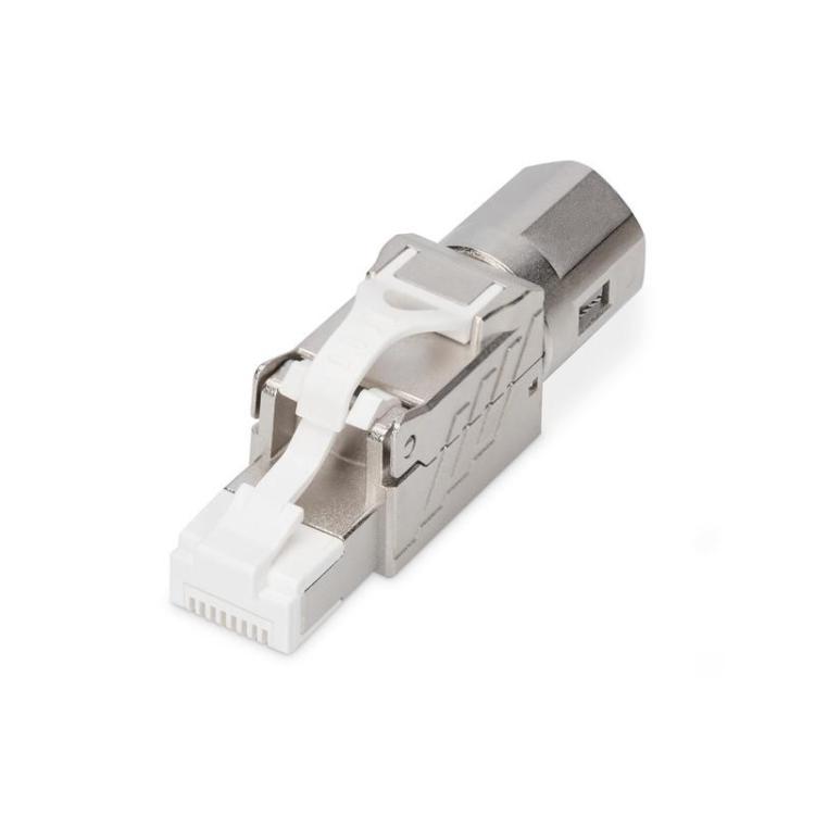 Wtyk modularny RJ45 kat.8.1, PoE++, 25/40GbE, STP, ekranowany, zakręcany, beznarzędziowy, AWG 26-22