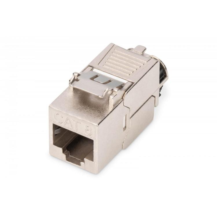 Moduł Keystone RJ45 (8P8C) kat. 8.1 STP, ekranowany, beznarzędziowy, stalowy