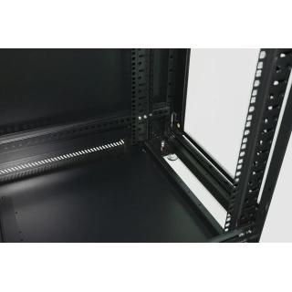 Szafa rack 27U 800x800mm czarna stojąca