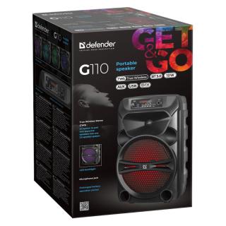 Głośnik Bluetooth G110 12W LED/BT/FM/TF/USB/AUX