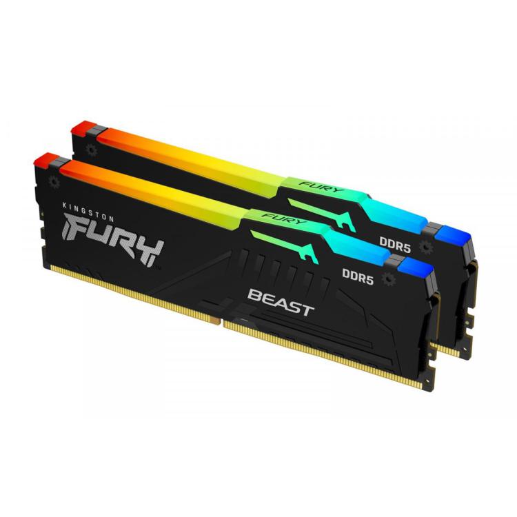 Pamięć DDR5 Fury Beast RGB 16GB(28GB)/5200 CL40