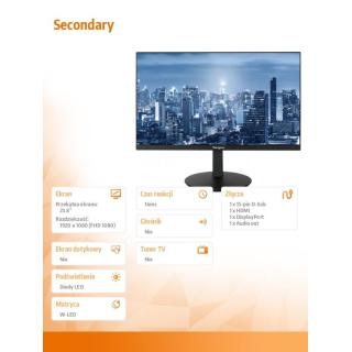 Monitor 24 cale Secondary FullHD Dock Monitor