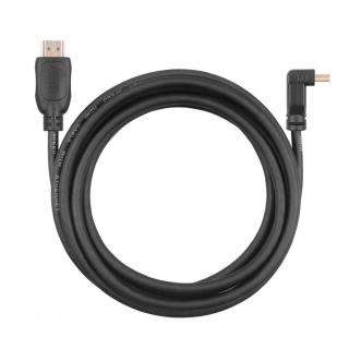 Kabel HDMI v 2.0 pozłacany 1.8 m kątowy