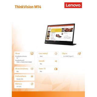 Monitor 14.0 ThinkVision M14d WLED LCD 63AAUAT6WL