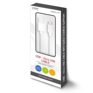 Kabel USB - micro USB, Quick Charge, 5A, 1m, CL-127