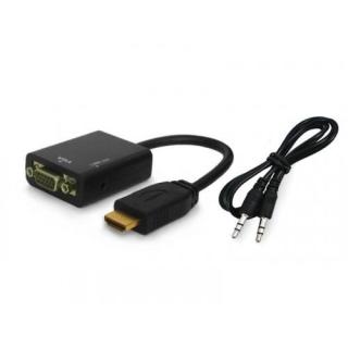 Adapter HDMI (M) - VGA (F) z audio, CL-23