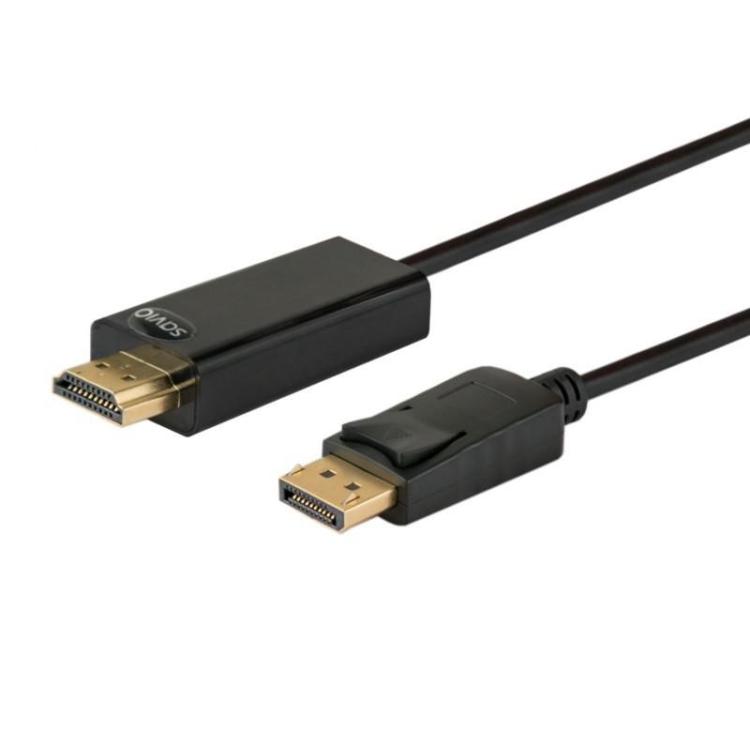 Kabel DisplayPort (M) - HDMI (M) 1,5m, CL-56