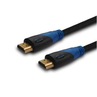 Kabel HDMI oplot nylon złoty v1.4 4Kx2K 1.5m, wielopak 10...