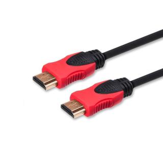 Kabel HDMI (M) v2.0, 7,5m, miedź, czarny, złote końcówki,...