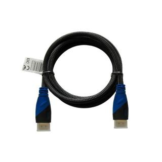 Kabel HDMI (M) 5m, oplot nylonowy, złote końcówki, v1.4 high speed, ethernet/3D, CL-49