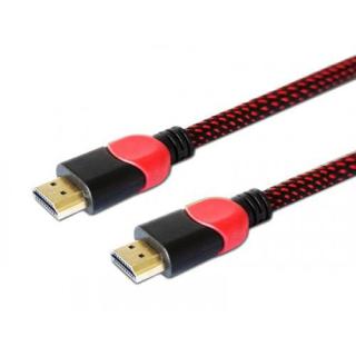 Kabel HDMI 2.0 dedykowany do PC czerwono-czarny 1,8m, GCL-01