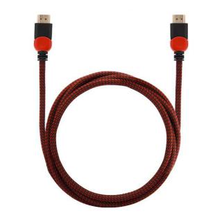 Kabel HDMI v2.0 czerwono-czarny 1,8m, GCL-01