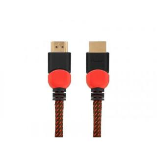 Kabel HDMI v2.0 czerwono-czarny 1,8m, GCL-01