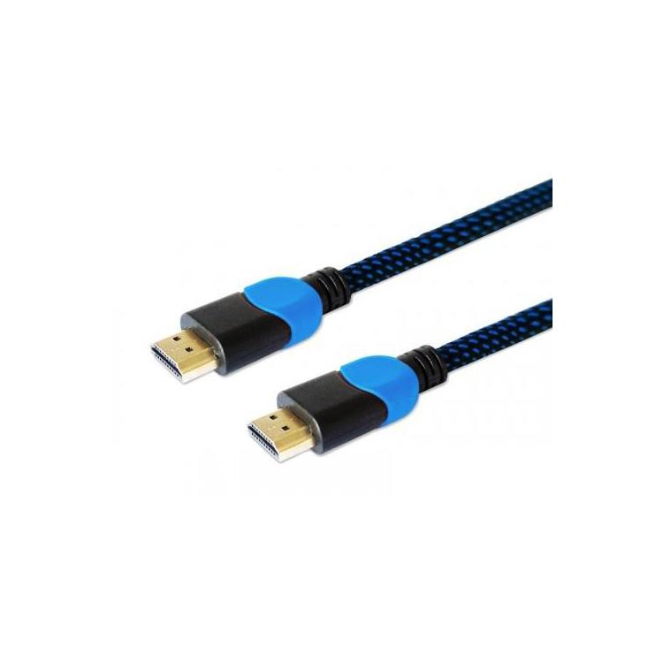 Kabel HDMI 2.0 niebiesko-czarny 1,8m, GCL-02