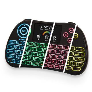 Podświetlana mini klawiatura bezprzewodowa RGB TV Box,...