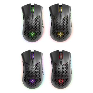 Mysz gamingowa bezprzewodowa Warlock GM-709L Optic RF RGB 2400 dpi 8P