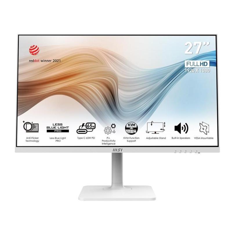 Monitor MSI 27" Modern MD272PW HDMI DP USB-C biały